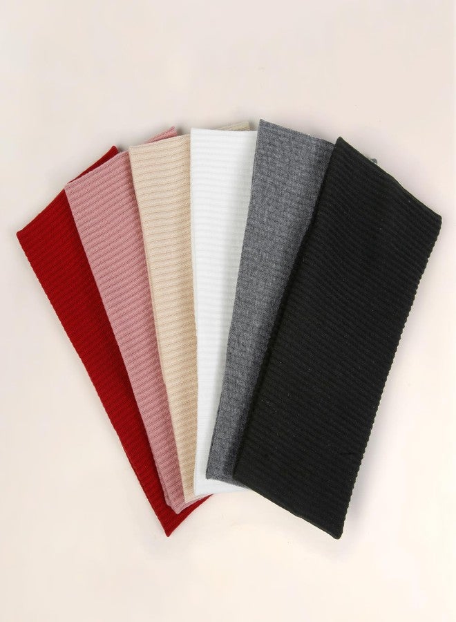 AIBFRID Headbands for Women Non Slip Thick Headbands Fashion Wide Headband Elastic Hairbands for Women's Hair Soft Head Band Hair Accessories 6PCS - Image 4
